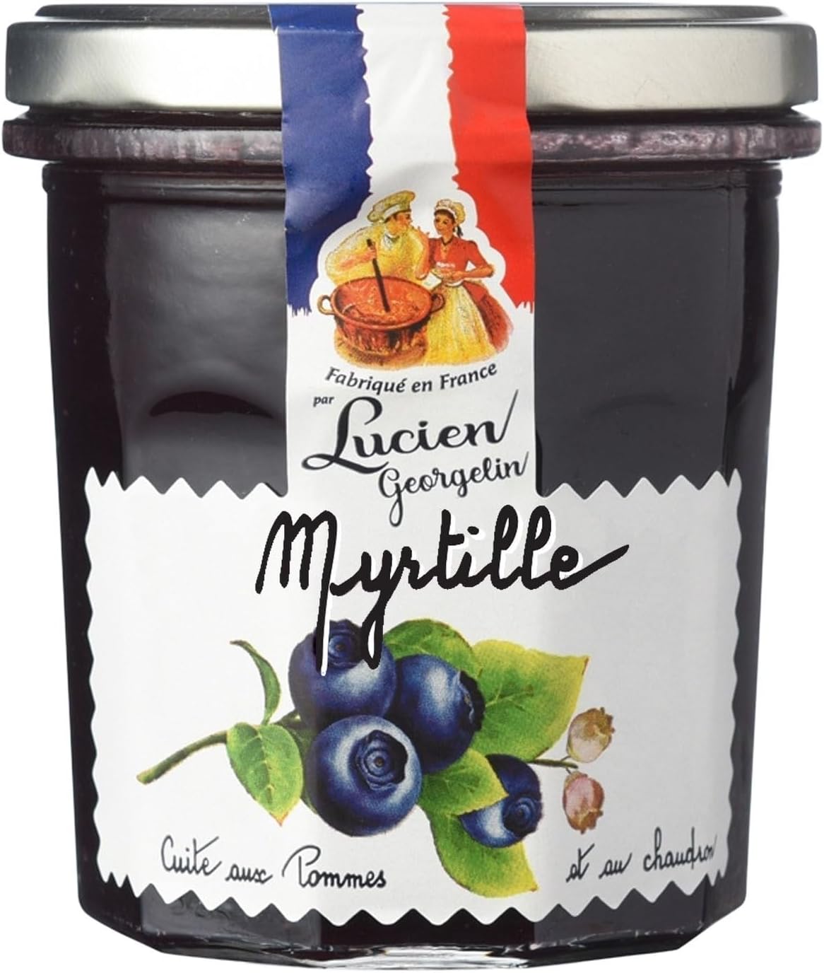 Lucien Georgelin Wild Blueberry Jam – 320g – 59% Total Fruit Content – No Additives or Preservatives – Copper-Cauldron Cooked – French Gourmet Spread Lucien Georgelin Wild Blueberry Jam – 320g – 59% Total Fruit Content – No Additives or Preservatives – Copper-Cauldron Cooked – French Gourmet Spread