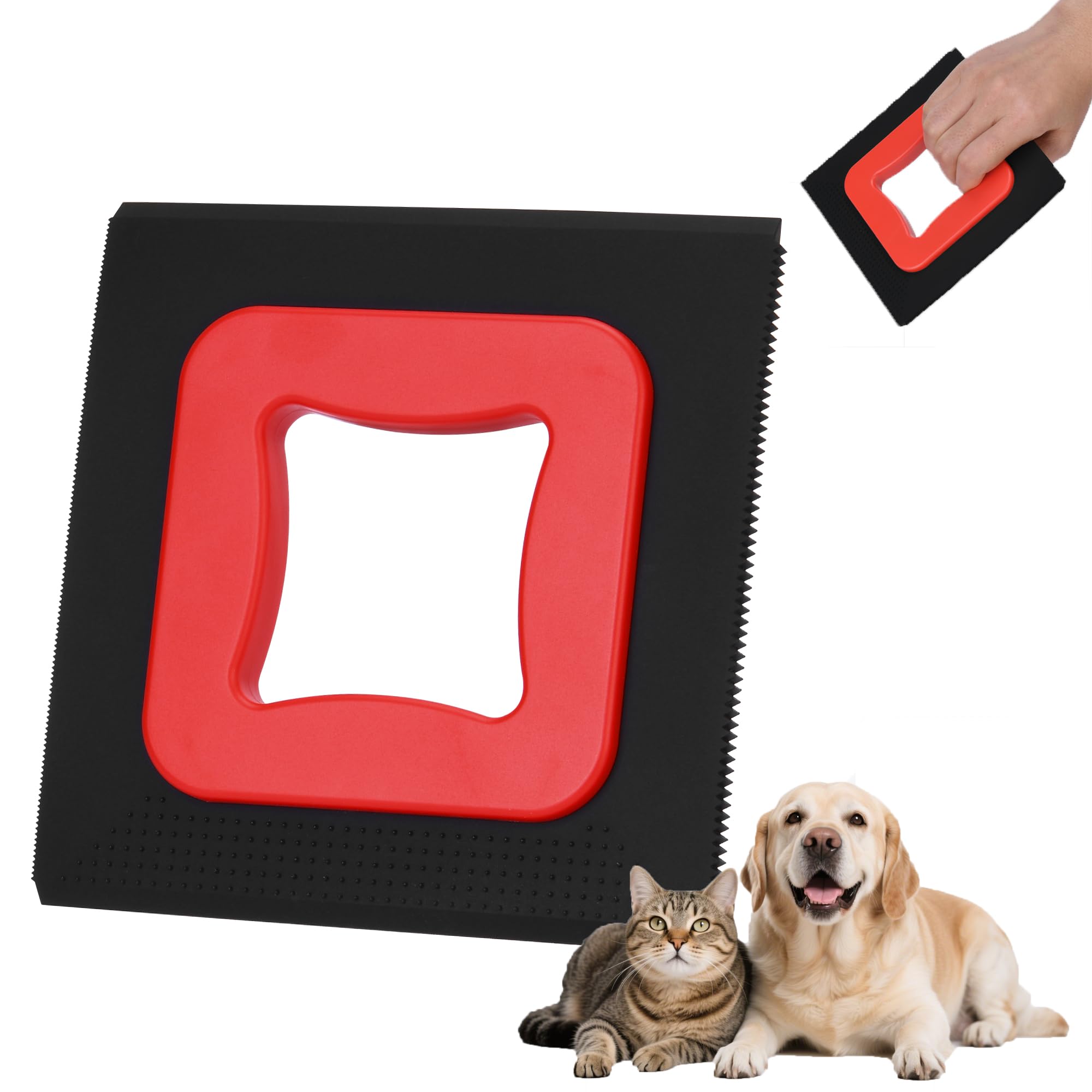 BYSLBTY Pet Hair Removal Tool,Cat Dog Hair Removal Tool for Car Interior, Couch, Furniture, Lint,Clothes, Carpet(Black)