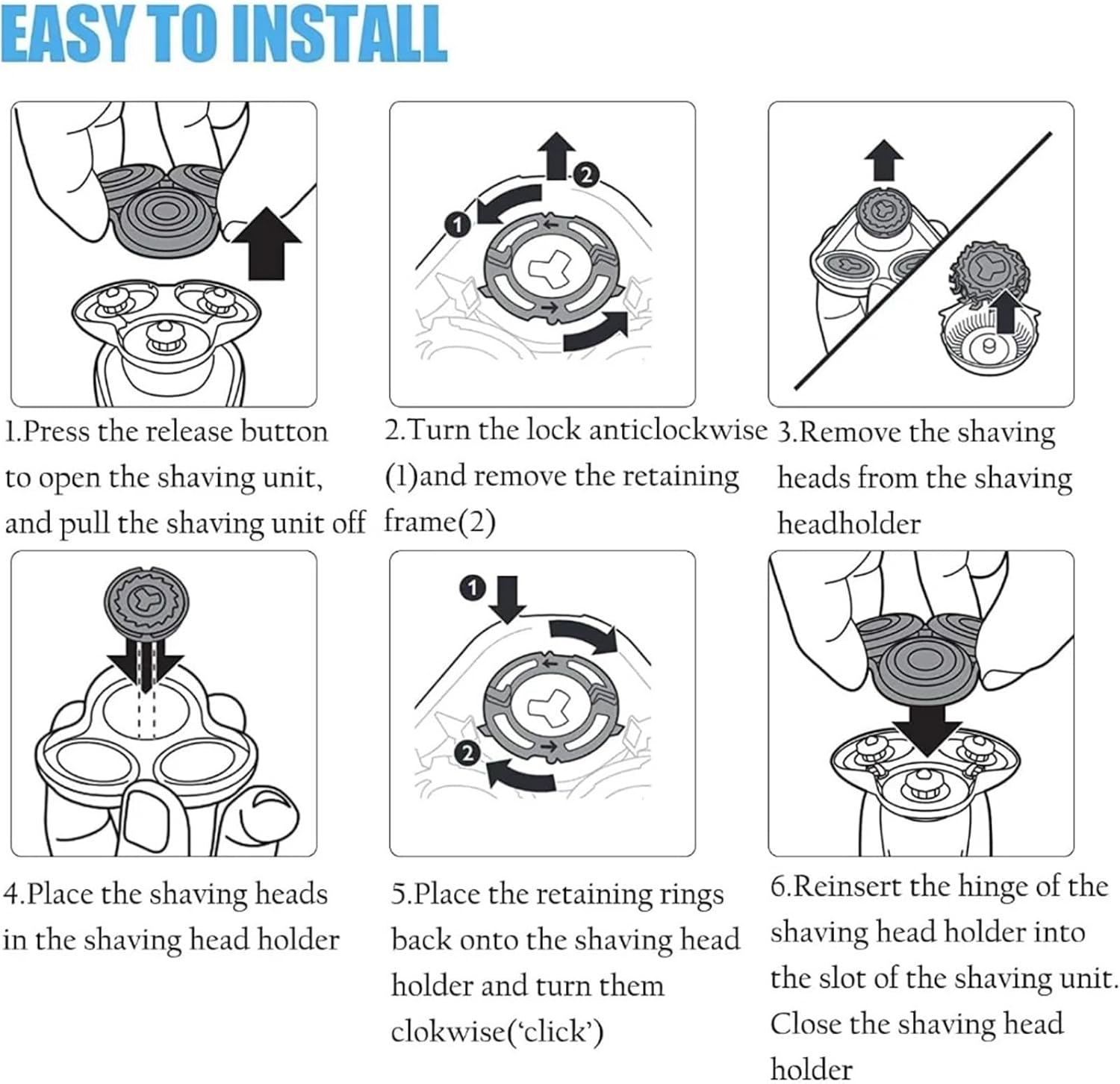 3/6個、SH60 シェービングブレードネット、Philips S6000シリーズ S6880/81 S6810/82 S6850/
