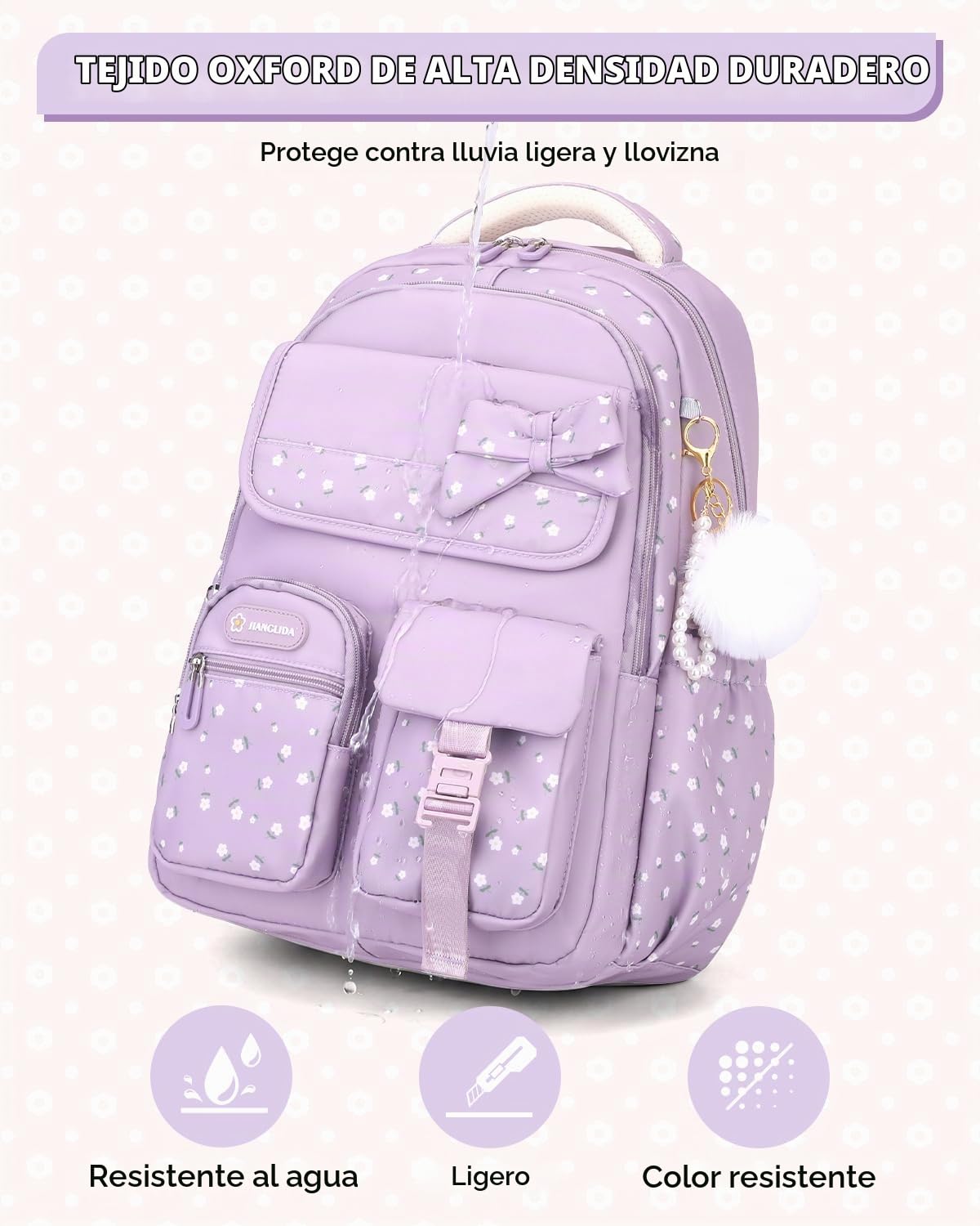 Tanou Mochilas Escolares 3 Piezas para Niñas y Adolescentes de 9 a 16 años