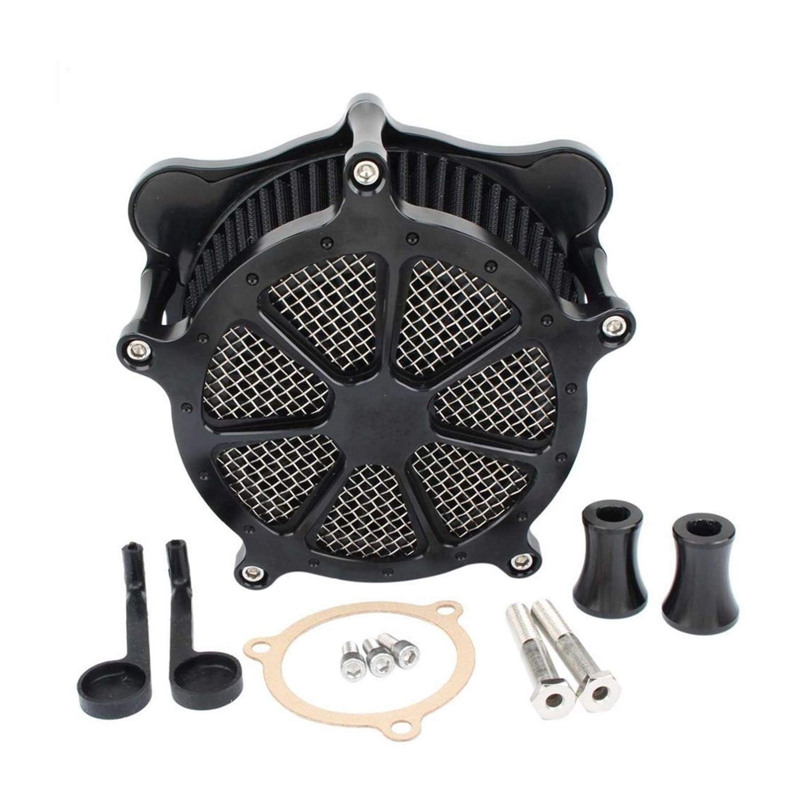 Zestawy filtrów powietrza do motocykla Venturi Cut Cleaner, dla Harley, Touring Road King Electra Street Glide 08-2016 Softail Dyna FXDLS 2017