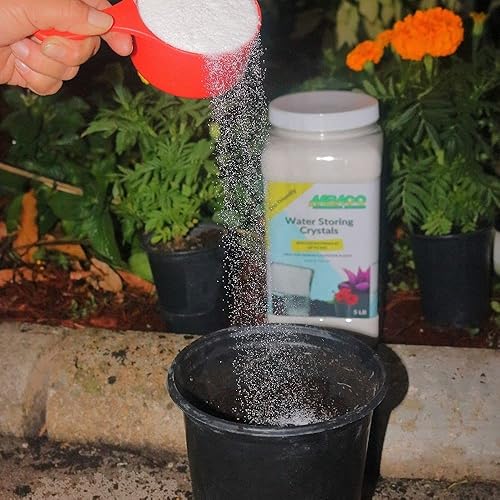 Miniatura 4 de AABACO Cristales de almacenamiento de agua, para plantas de interior y exterior, mezcla cristales con tierra para reducir la cantidad de riego