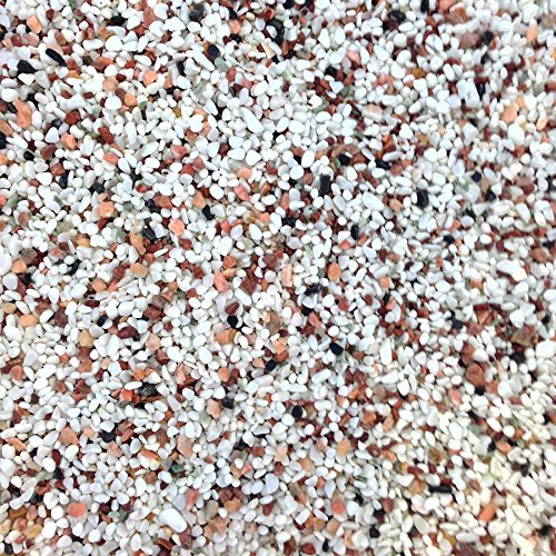 Aquarium Fish Tank Gravel Stones Substrate Sprinkle Mix Coloured Natural 5kg (3-4mm)