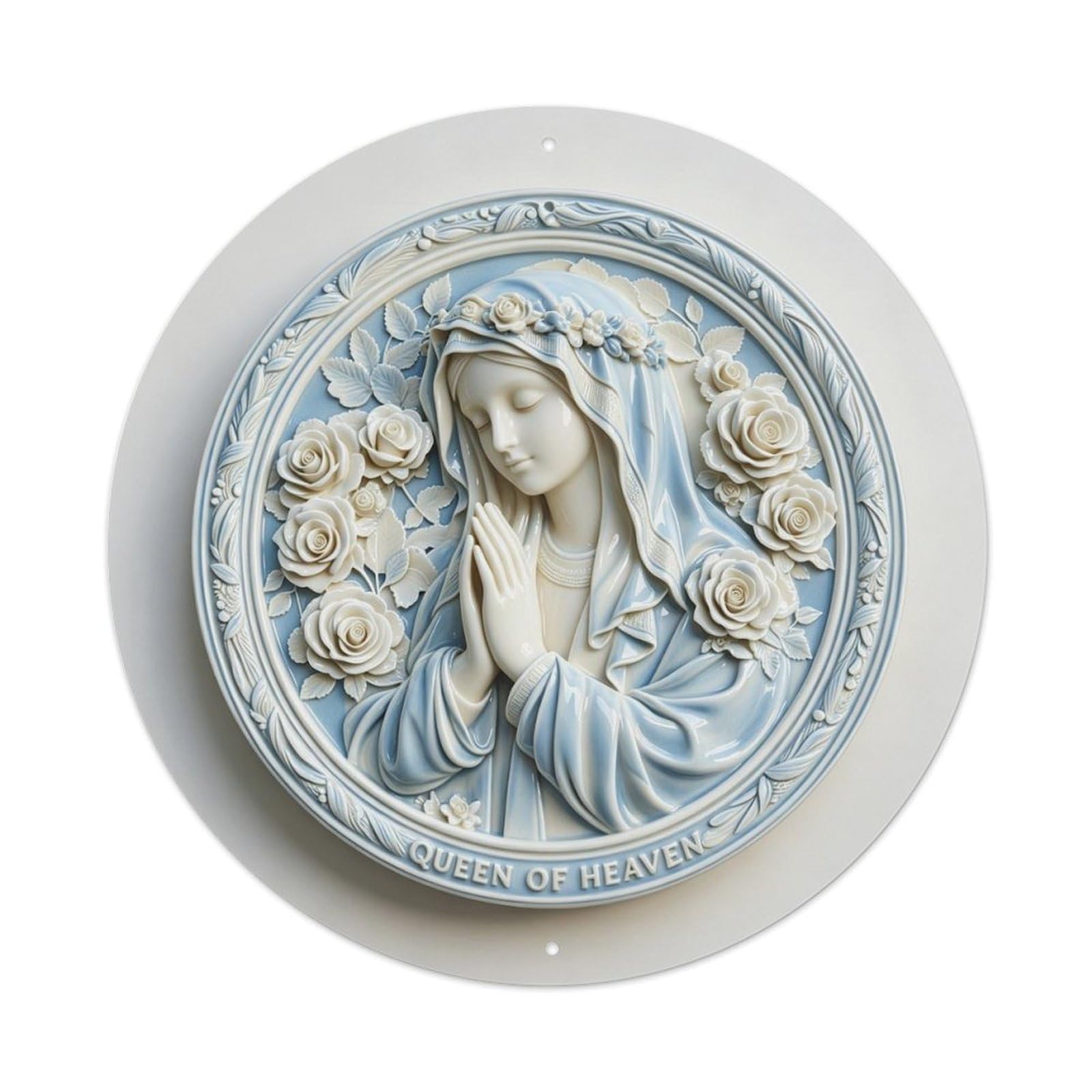 Queen of Heaven Metal Tin Sign Plaque
