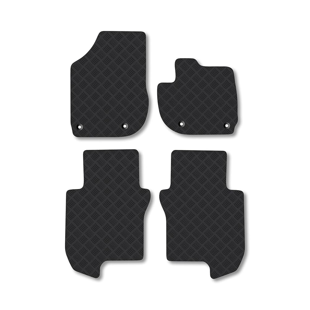 Carsio Carpet Car Mats For Honda Jazz Hybrid 2020+ Onwards Tailored Fit Floor Mat Set Complete Accessory Black Custom Fitted - All Weather, Anti-Slip Backing & Grey Trim