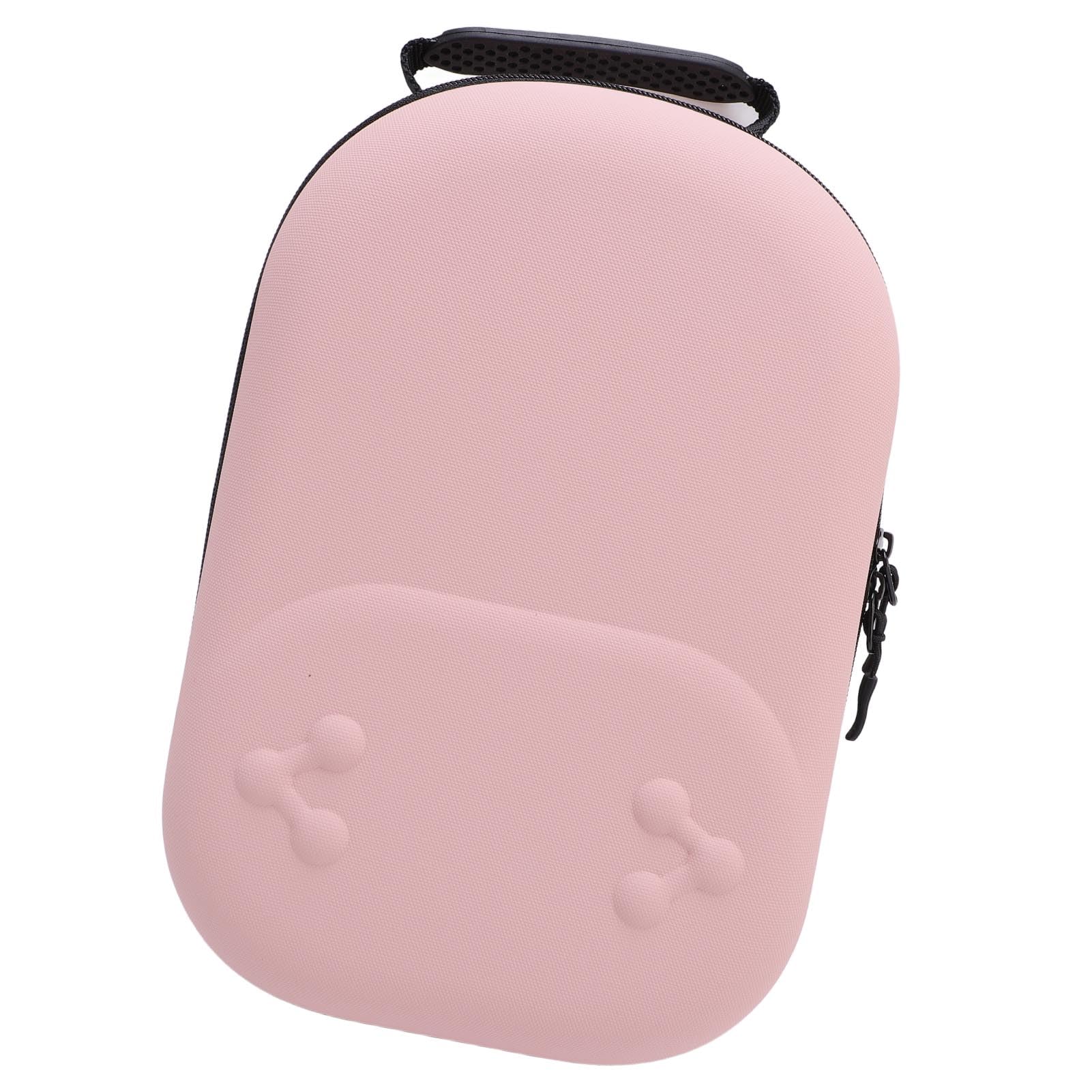 lyrlody Custodia Rigida da Viaggio, Custodia da Viaggio Organizer per Elettronica EVA PU, 13 X 9,4 X 5,3 Pollici, Antiurto per Controller Visori VR Cavi Caricabatterie per Viaggi Lavoro Casa (PINK)