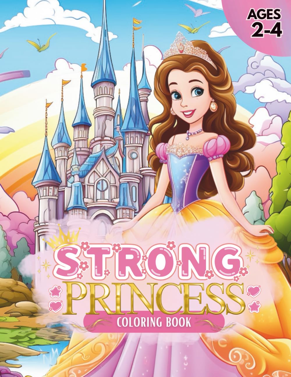 Strong Princess: Cute and Easy Coloring Fun for Strong Princesses Ages 2–4 (Princess Dreams)