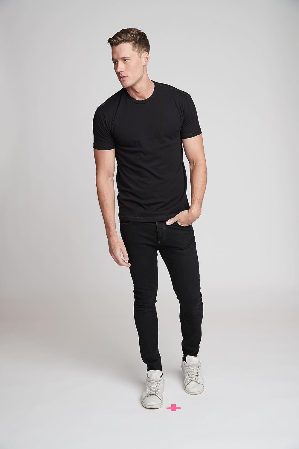 Next Level Apparel Unisex Cotton T-Shirt Short Sleeve Tee, Set of 3, S Multicolor