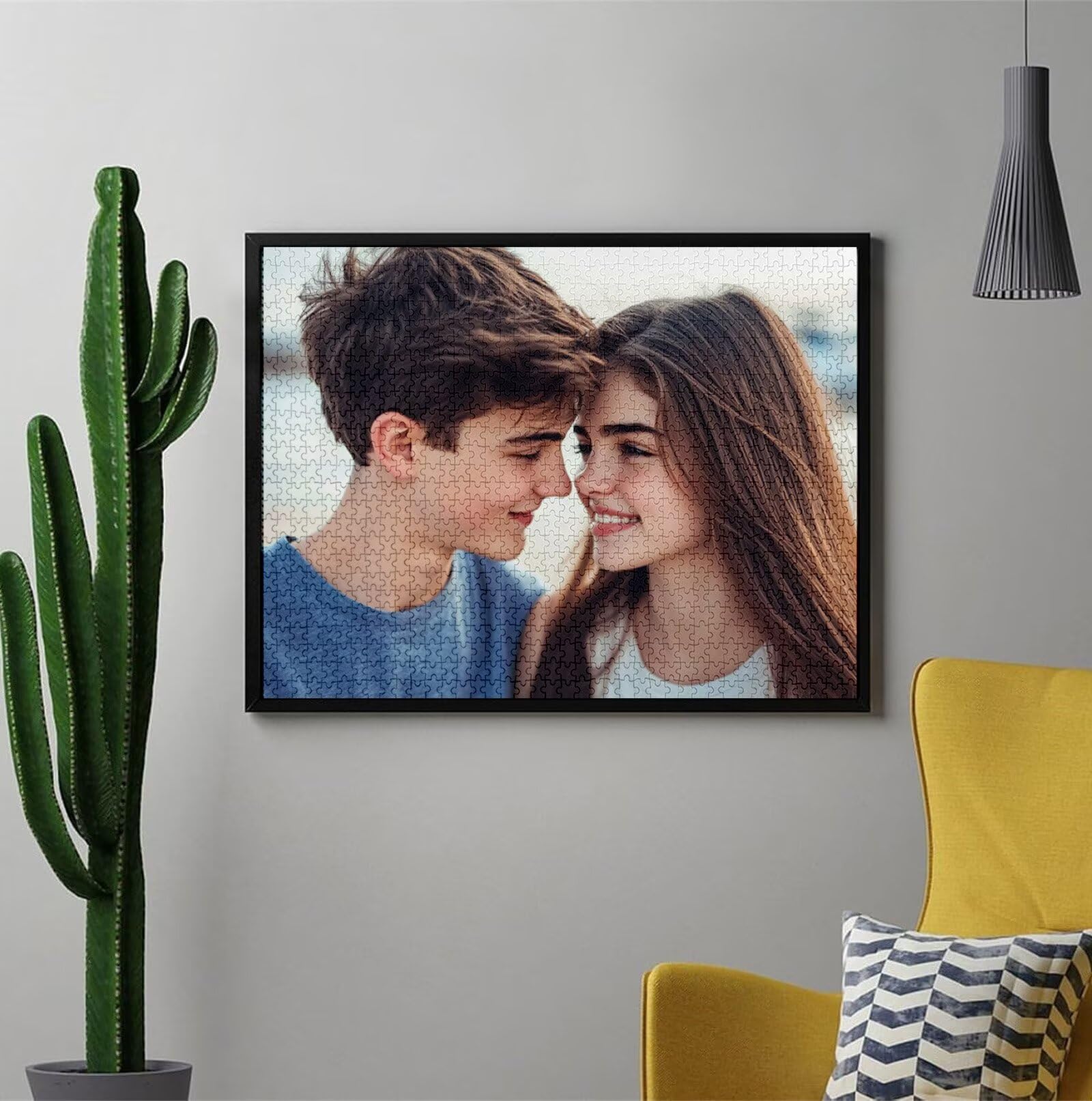 Puzzle Personalizado con Foto Personalizado con Foto Rompecabezas Personalizada con Imagen HD, Texto o Nombre Navidad Halloween Día del Niño Juegos de Inteligencia Regalos para Niños Amigos C-3143