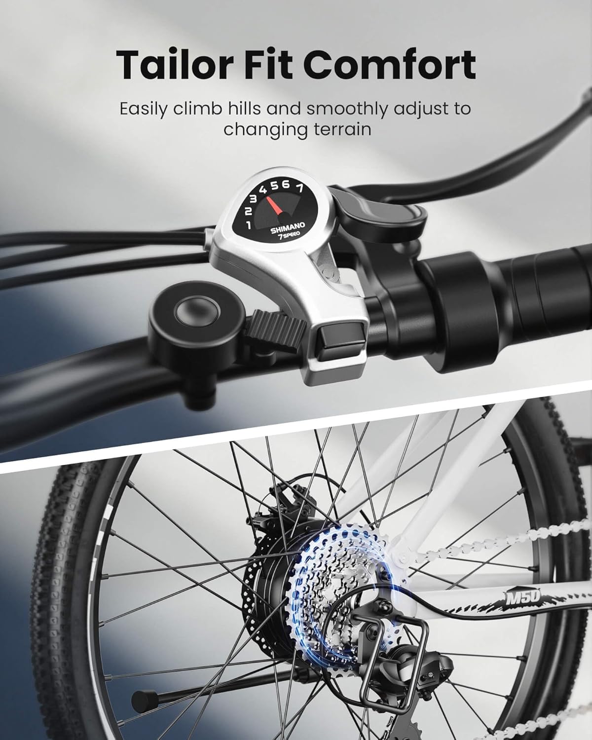 isinwheel Electric Bike for Adult 500W Motor, 20 MPH Folding Ebike, 14"/16"/20"/26" Adult Electric Bicycles with Smart Uphill, 7.8/10.4Ah Battery, E Bikes for Adults and Teens