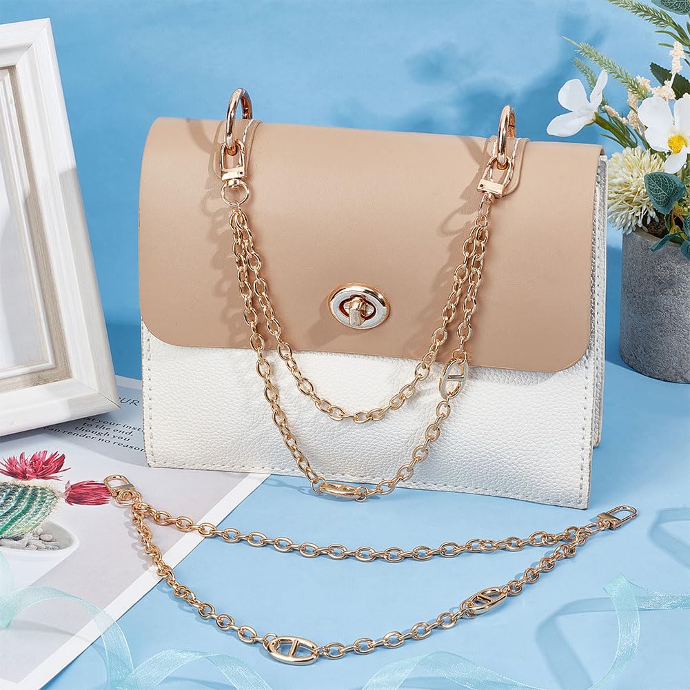 UNICRAFTALE 1.24m Chaîne de Remplacement ronde en Perles Sac à main Chaîne Décorative Sac à Bandoulière Sac à main Chaîne pour Sac de Remplacement Accessoires