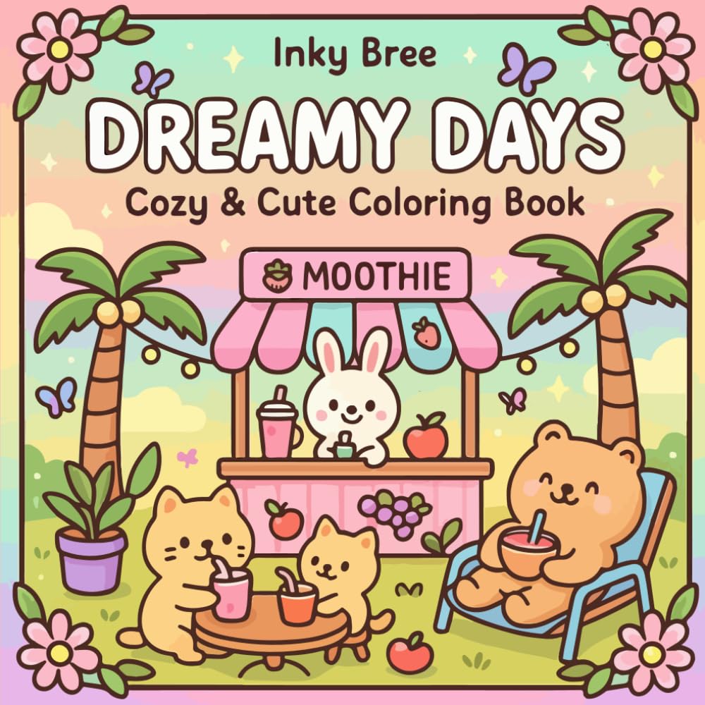 Dreamy Days: Cozy & Cute Coloring Book