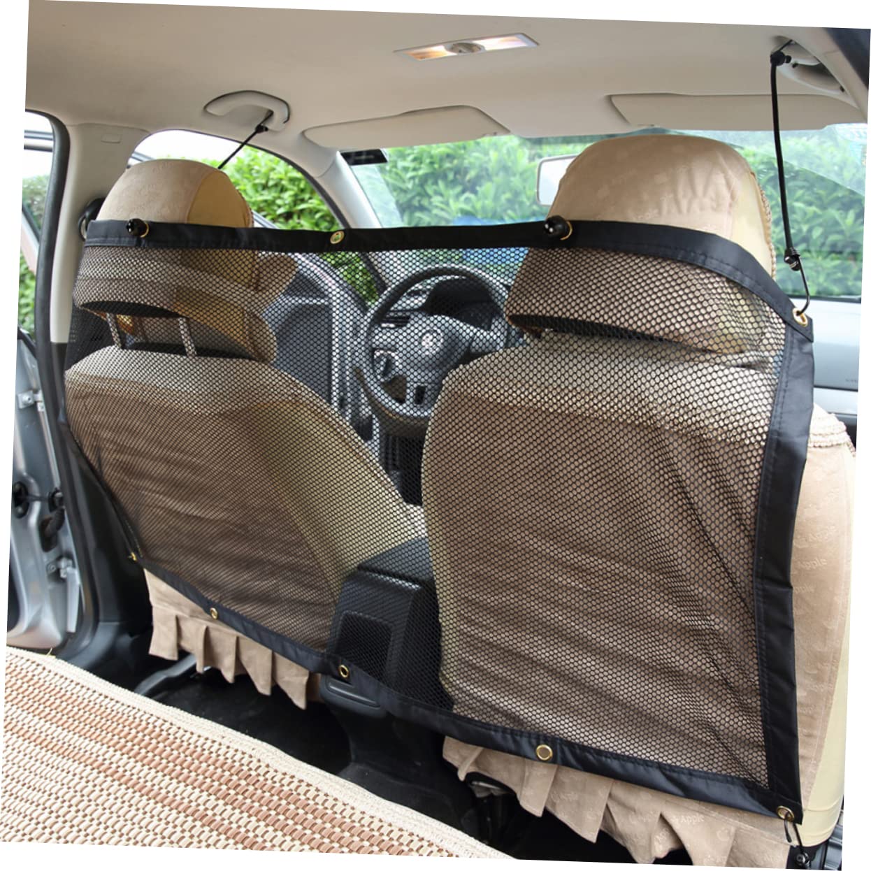 HOLIDYOYO 2pcs Dog Barrier for Pet Fence Net Car Dog Mesh Safe Mesh Gate Comfortable for Your Pet