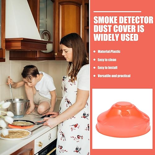 Miniatura 3 de DOITOOL Cubierta para alarma de incendios para detector de humos, cubierta de plástico para detectar humo, cubierta para detector de humo, tapa