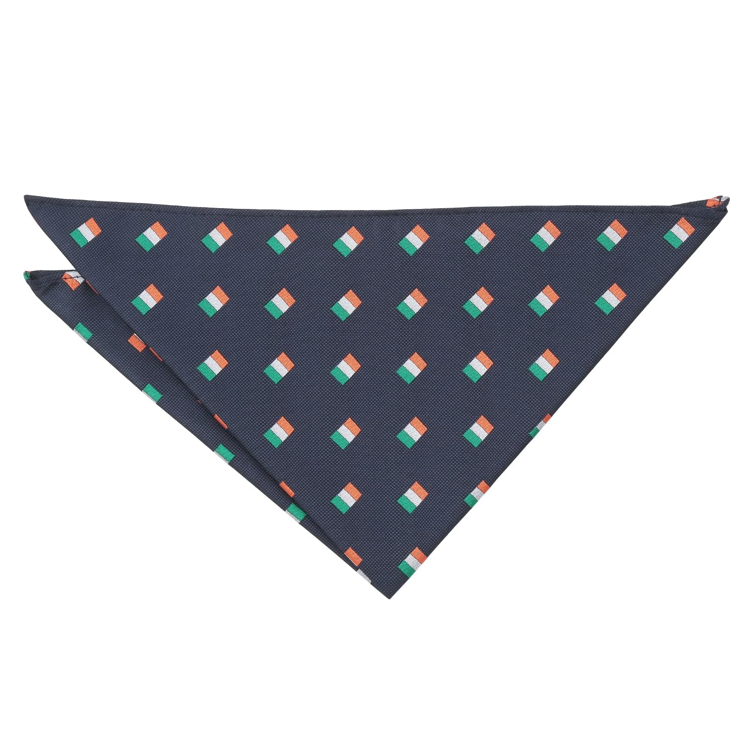 Dqt Men's Navy Blue Ireland Embroidered Flag Novelty Handkerchief Pocket Square
