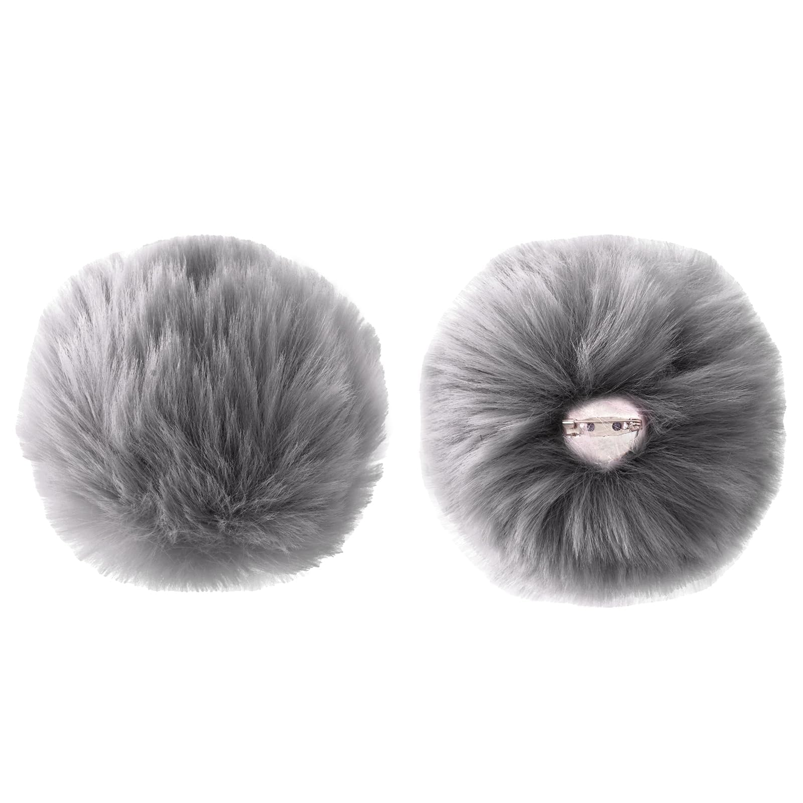 IHLOOTD Hasenschwanz Kostüm, Bunny Tail Cosplay, Hasenschwänze, Hasenkostüm Zubehör, Hasenschwanz Accessoires, Verkleidung Hasenschwanzs, Passend für Ostern, Halloween, Cosplay (2, Grau, 10cm)