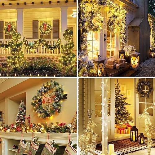 Miniatura 6 de Cadena de luces LED brillo mágico. Luces decorativas 200 LED 65.6 pies con modos multiintermitentes, controlador para la habitación de los niños,
