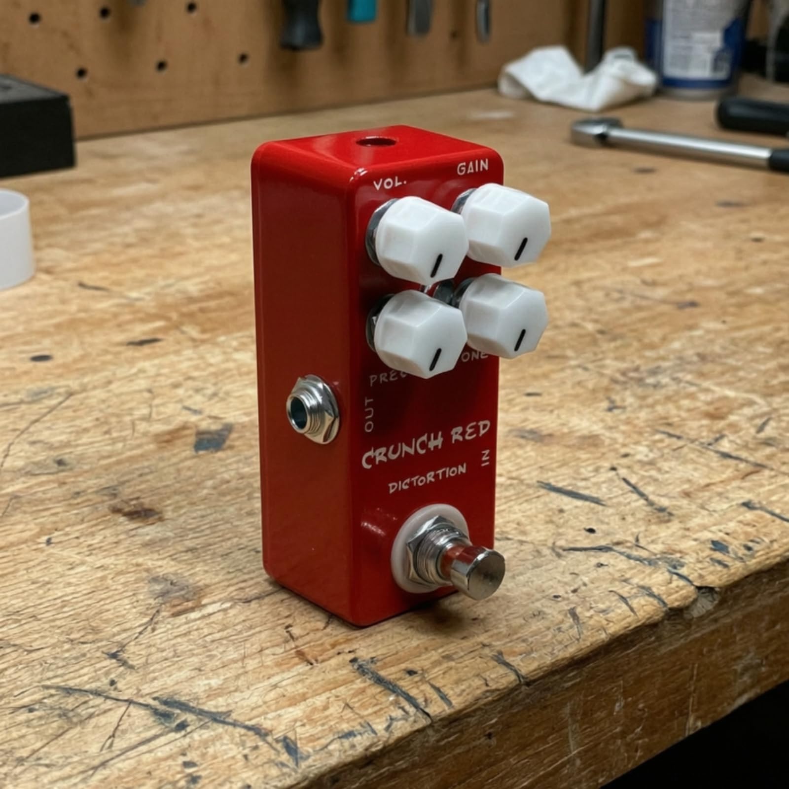 Verzerrerpedal Kompakt Verzerrer Platzsparend Gitarren-Effektpedal für Gitarristen, Proberaum