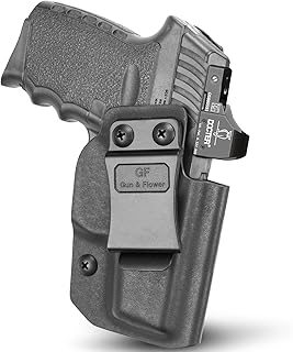 SCCY 9mm CPX1 CPX2 Holster, IWB Kydex Holster Custom Fit: SCCY 9mm CPX1 CPX2, Inside Waistband Concealed Carry, Adj. Cant & Retention,Compatible with Red Dot Sights, Right Hand - GUN & FLOWER
