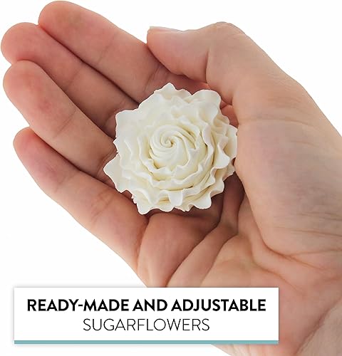 Miniatura 3 de Global Sugar Art Gardenia - Flores de pastel de azúcar, color blanco, 8 unidades por el chef Alan Tetreault