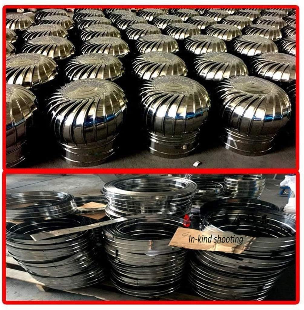 Cappello per Camino,Cappello per Camino Rotat Comignolo Cappello, Cappello Rotante per Camino in Acciaio Inox Spinner Anti-Ritorno di Fumo Top all Purpose Comignolo(200mm)