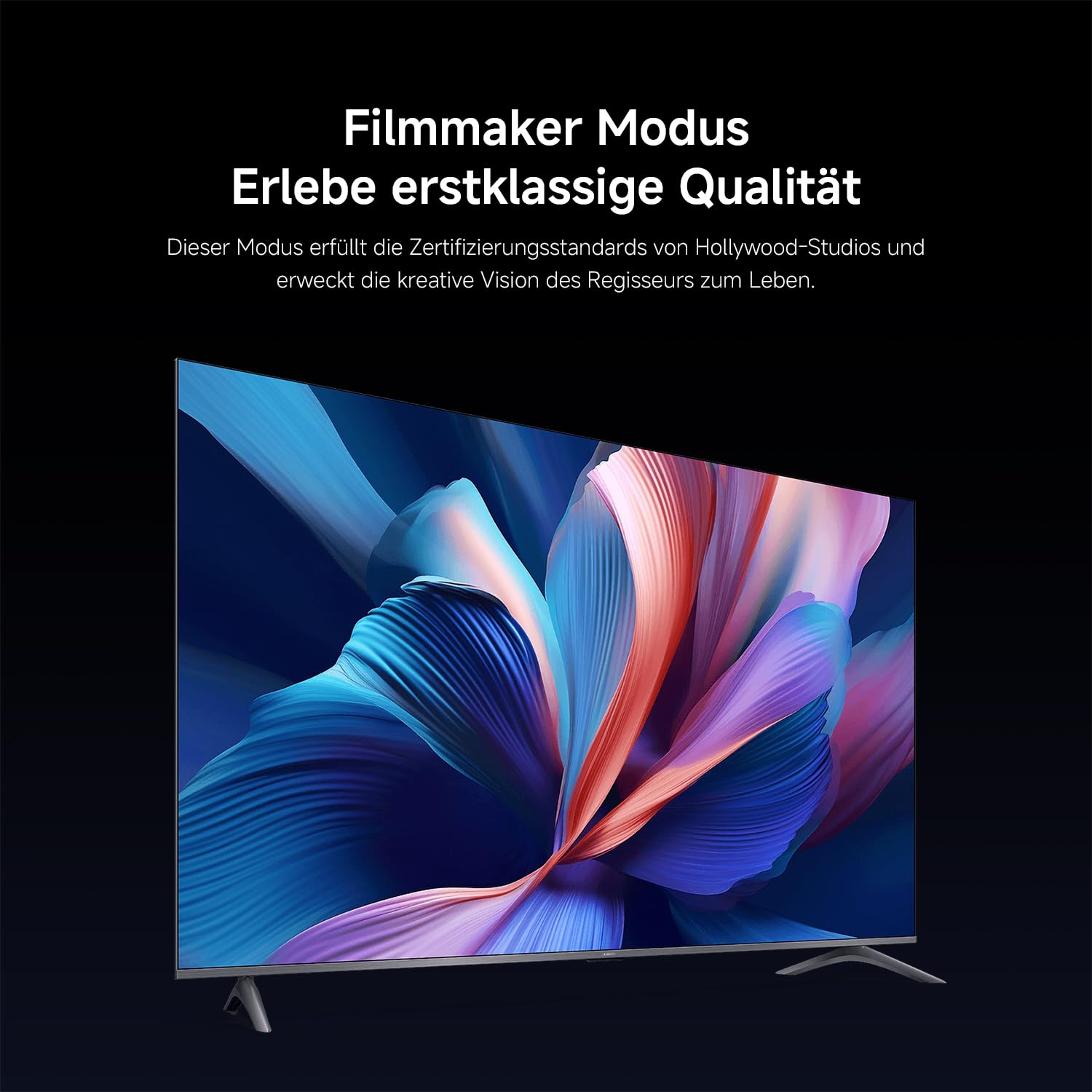 XIAOMI A Pro, 65" (165 cm), 4K UHD QLED, Smart TV, Google TV, Triple Tuner DVB-C/S/S2/T/T2, HDR10+, Game Boost 120Hz, MEMC, Sprachsteuerung mit, 2+8GB, Kompatibel mit Apple Airplay & Google Cast