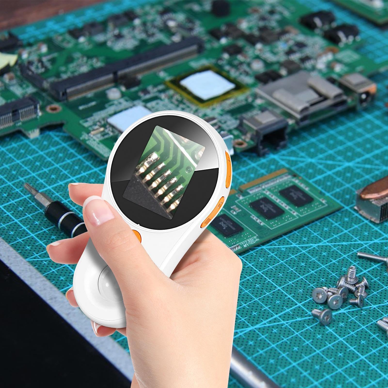 Microscopio: una lupa portátil con iluminación integrada, adecuada para observar plantas, monedas, insectos y más; una herramienta educativa ideal para la exploración científica.