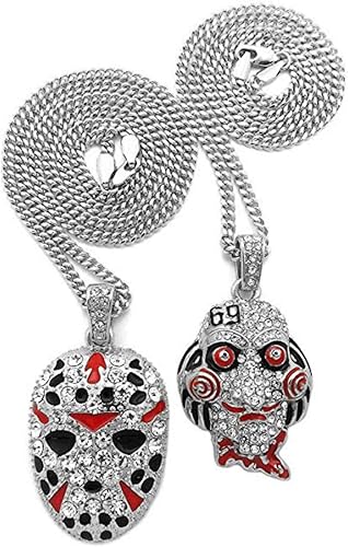 COLGANTE DE CADENA CUBANA, CUBANO, CUBANO PARA HOMBRES MÁSCARA DE RAPPER HIP HOP HOP