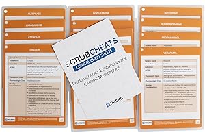 ScrubCheats Pharmacology Cardiac Medications Expansion Pack for Nursing Students