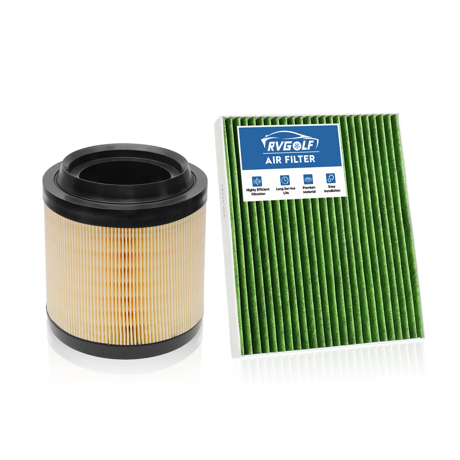 Engine+Cabin Air Filter Fit for 2021-2026 Ford Bronco 2.3L 2.7L