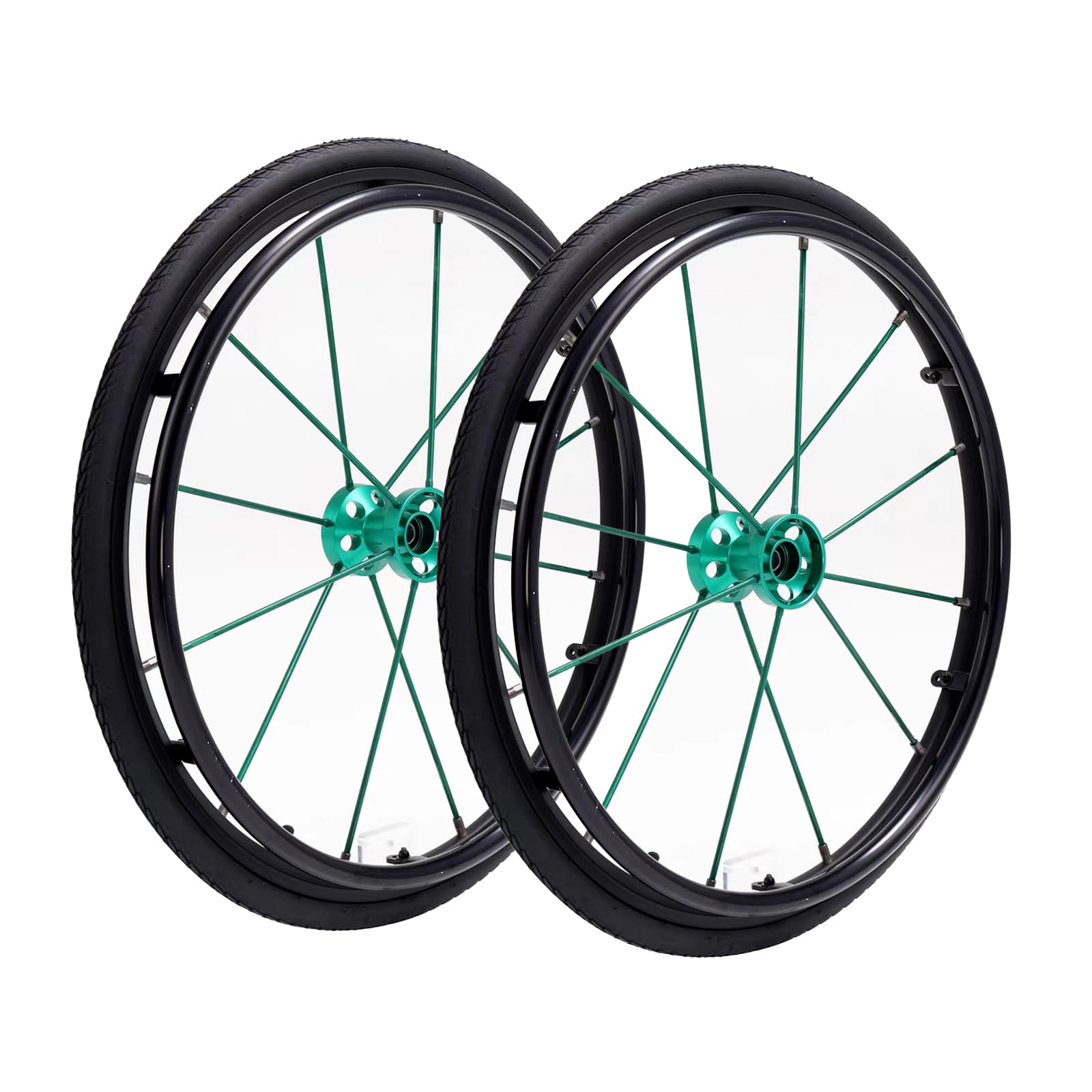 Repuesto de rueda trasera para silla de ruedas, ruedas todoterreno de 24 pulgadas, accesorios de rueda compatibles universales