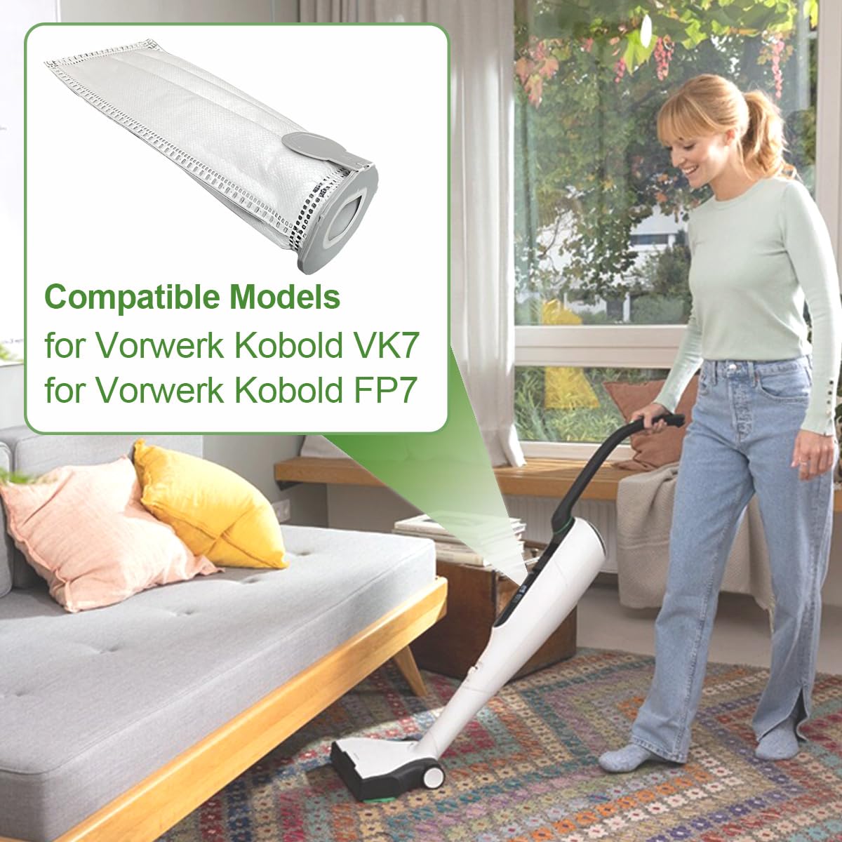 MisterVac Filtro Aspiradora compatible con FLEX VC 6 LMC