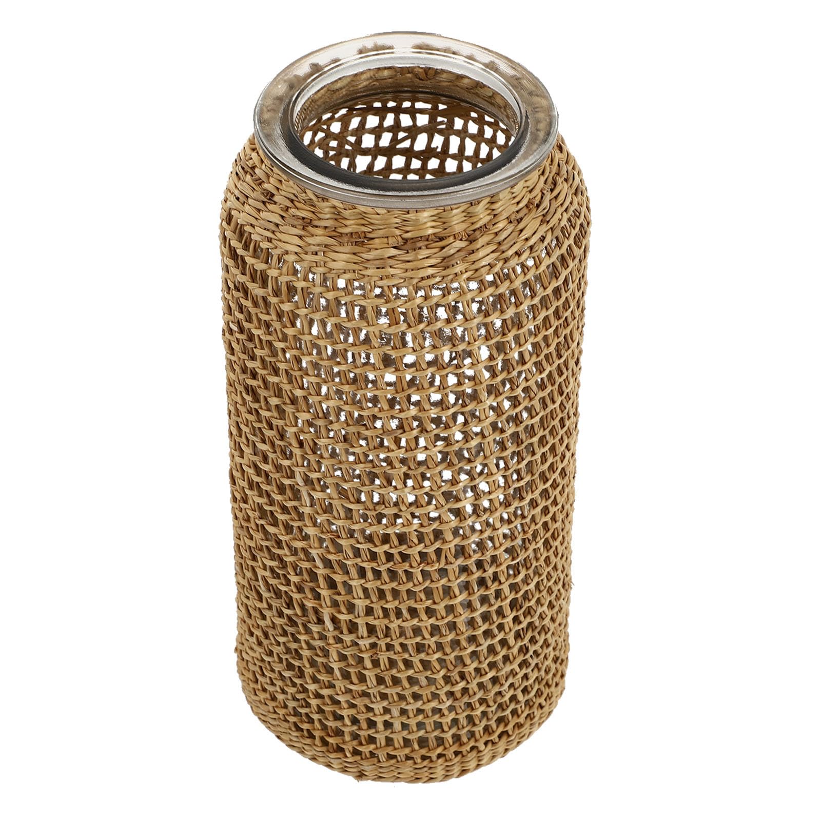 Vase à fleurs en verre pour bouquet de pampa et décoration de maison naturelle
