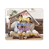 Custom Mouse Pad Personalized Mousepad with Photo Picture Name Logo Text Mouse Mat for Computer Laptop Gaming Office Home Rectangle 7.9x9.5 Inch