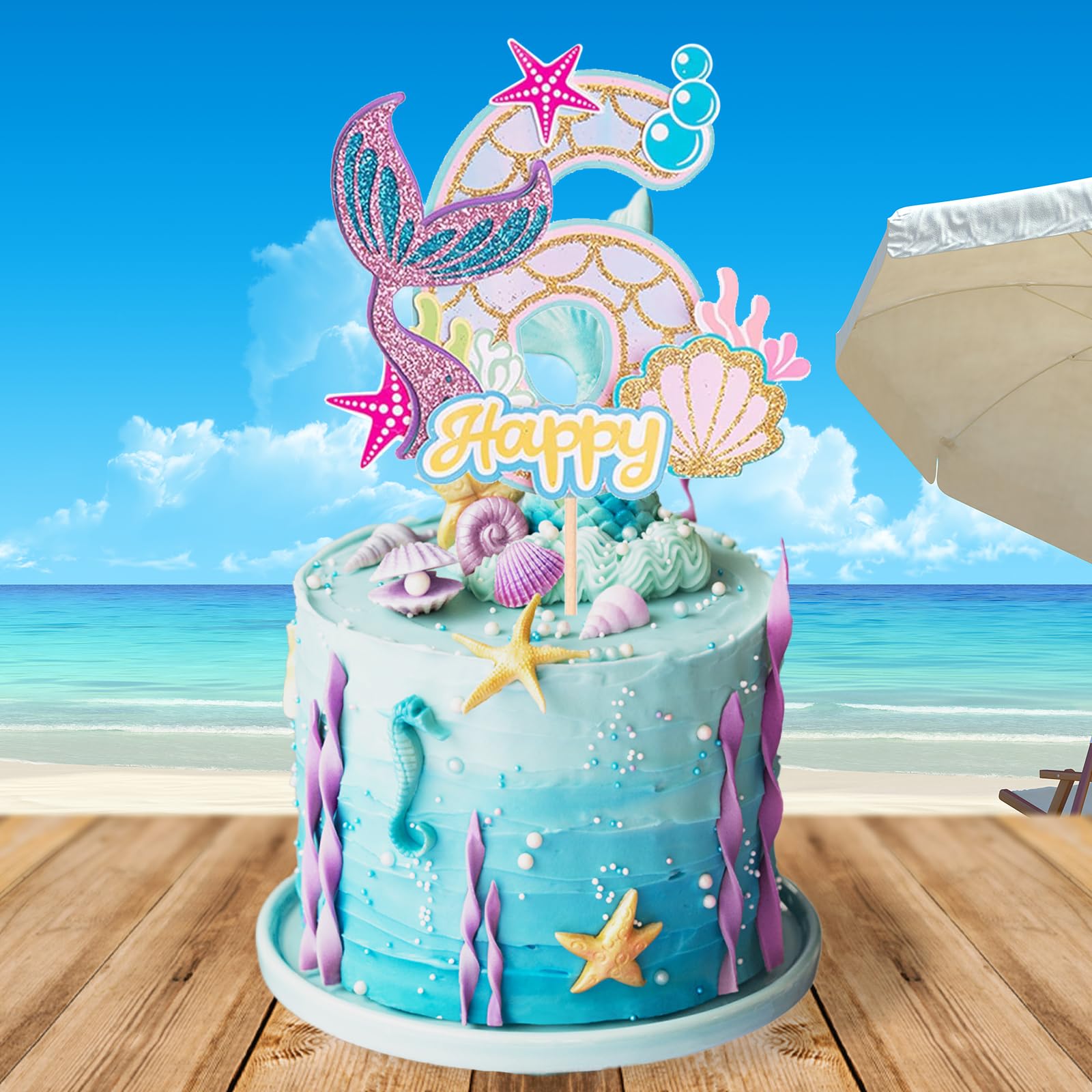 15 Decorazioni Torta Tema Mare - Miniature Oceano Con Animali Marini Per Cupcake E Dessert - Foto 7