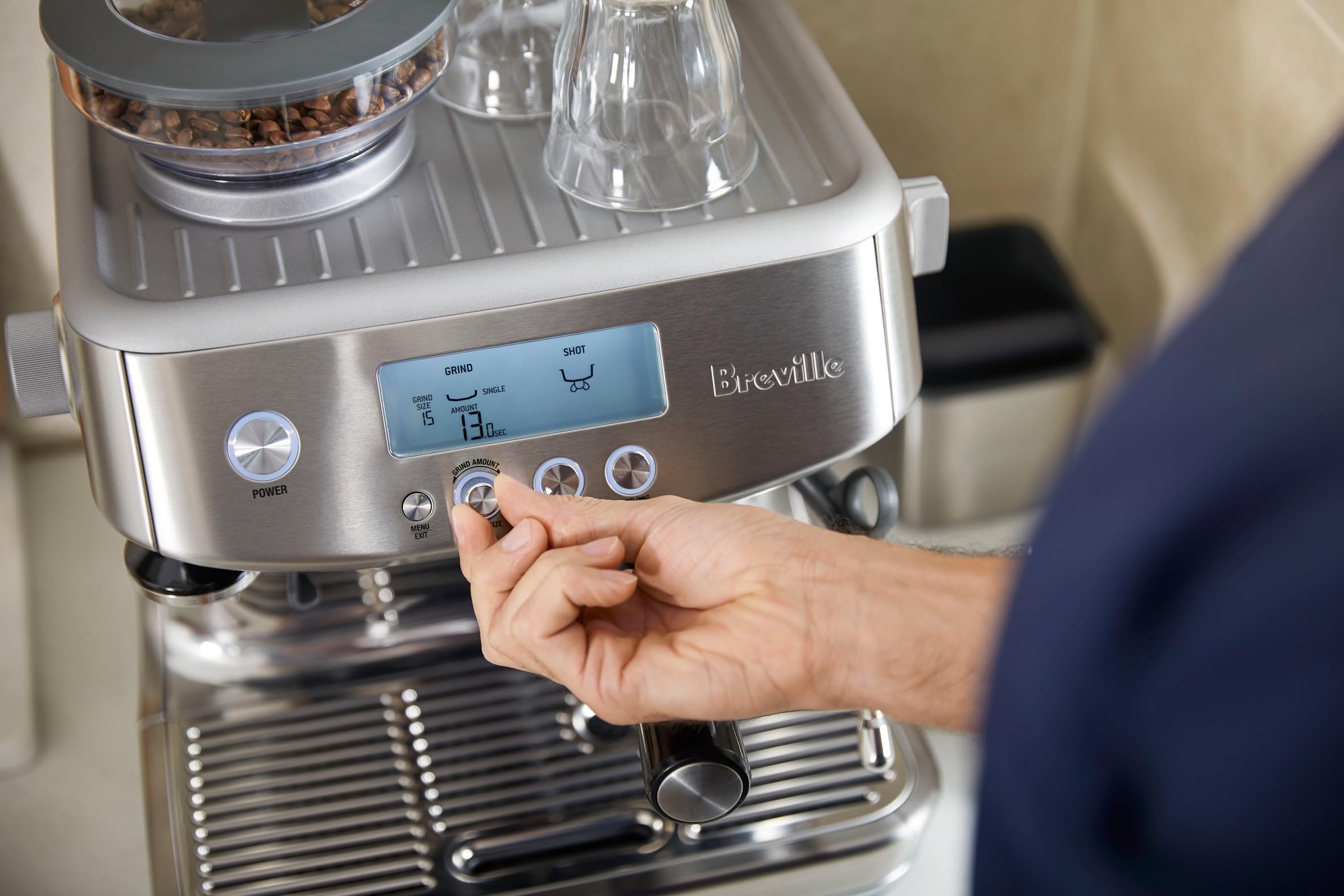 Amazon.co.jp: Breville Barista Pro エスプレッソマシン、オリーブ