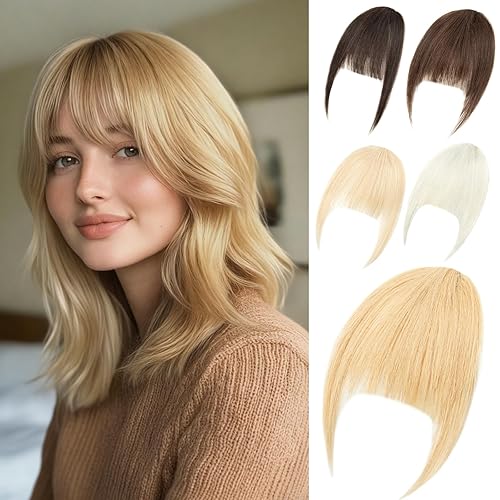 Wispy Bangs Hair Clip, 100% Human Hair Clip 8 Inch