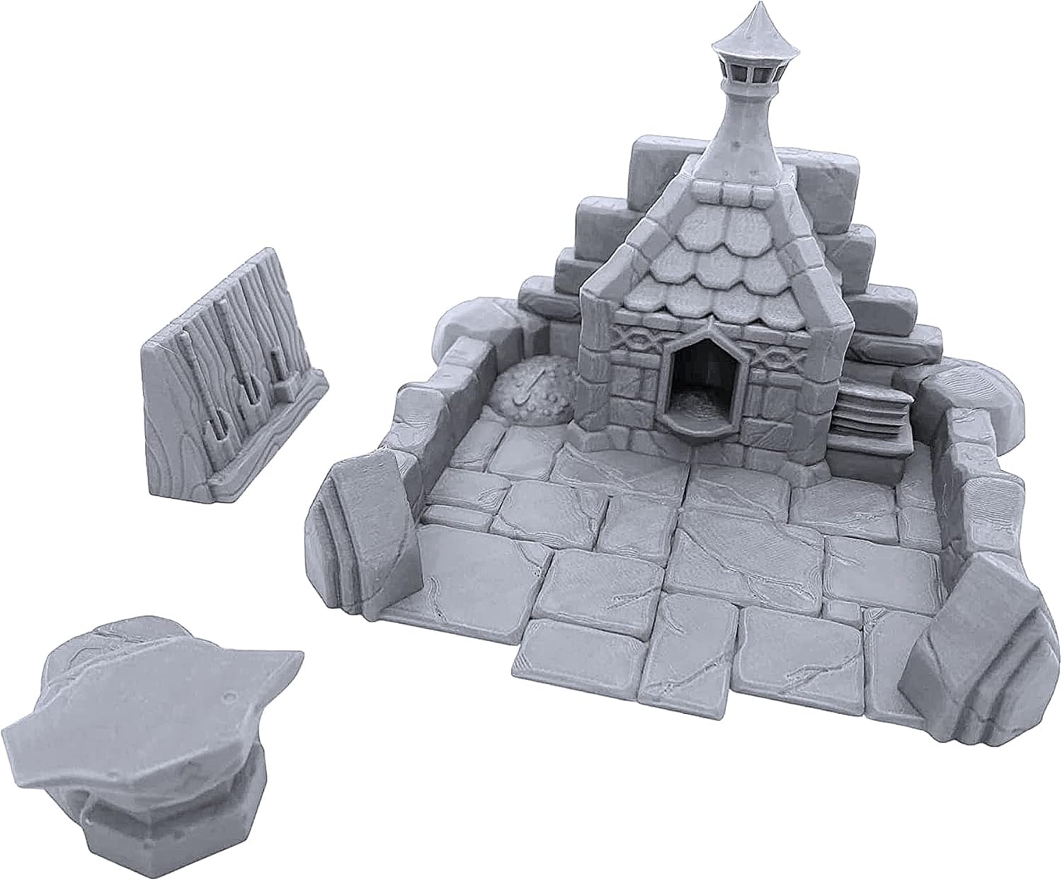 EnderToys Dwarf Settlement Forge by Makers Anvil, 3D Printed Tabletop RPG Scenery and Wargame Terrain for 28mm Miniatures