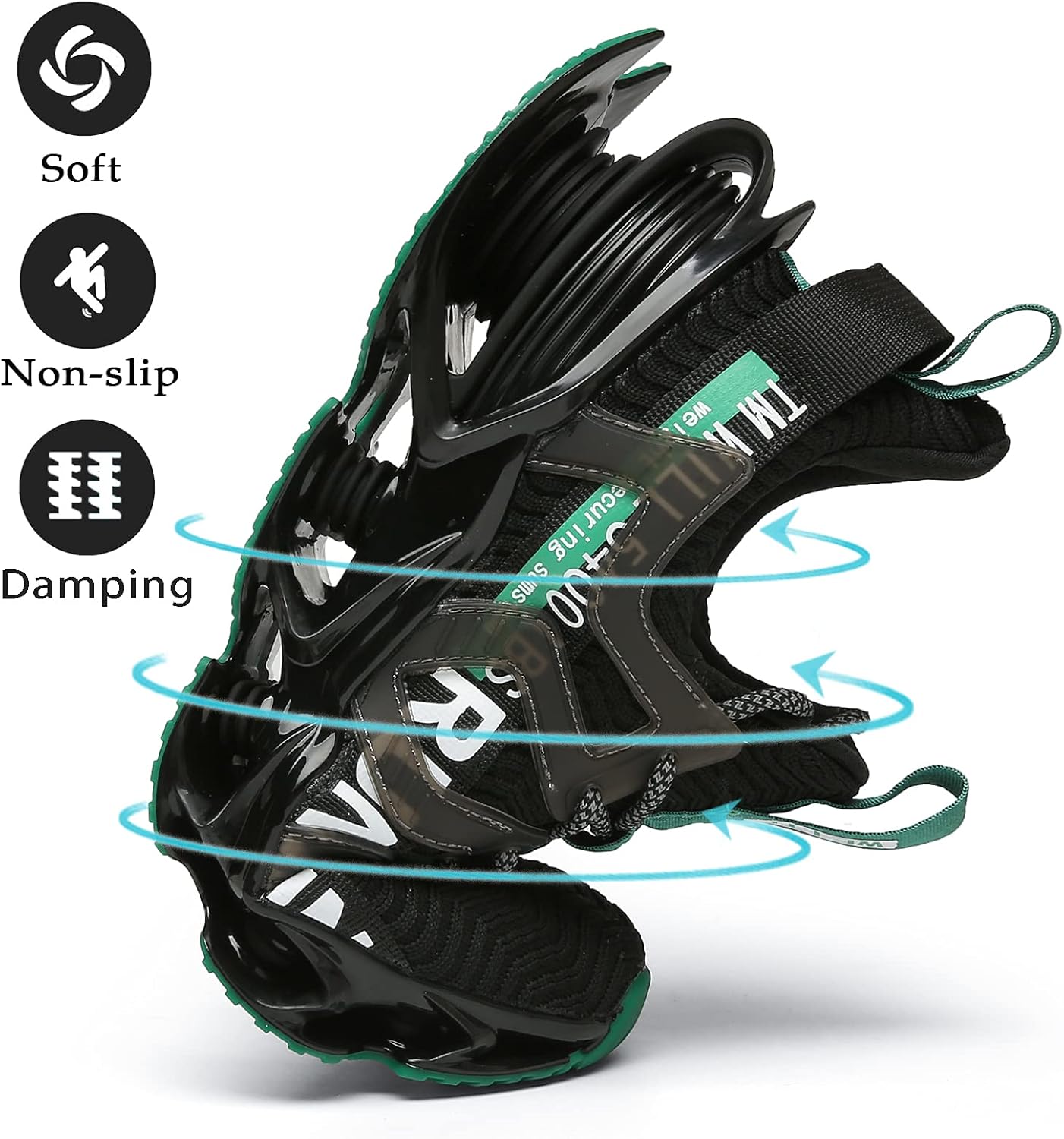 Mens Running Shoes Walking Athletic Blade Tennis Sneakers Shoes Black