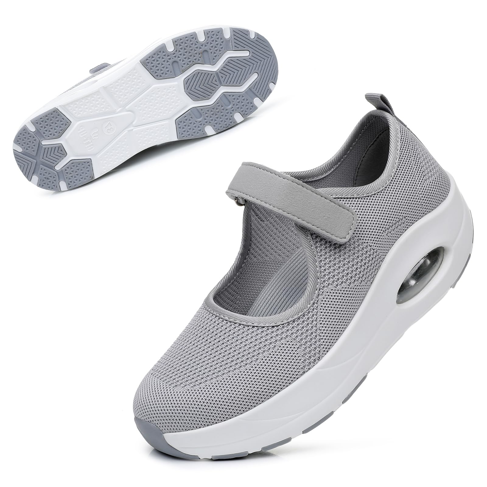 Git-up Women's Diabetic Walking Shoes Wide Toe Box Nursing Shoes
