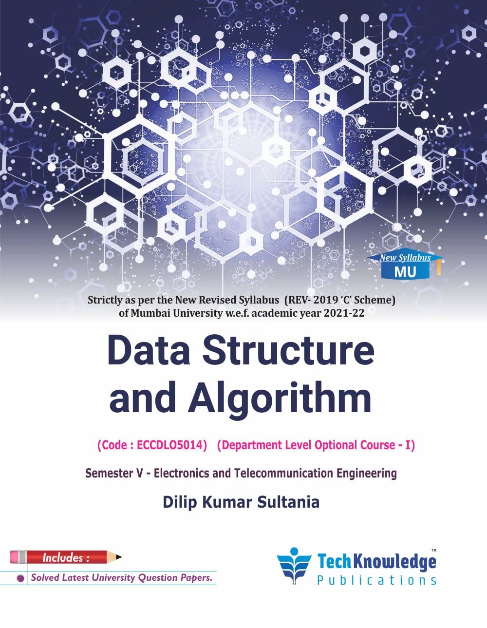Buy Data Structure and Algorithm For MU B.E. E&TC Enginnering Sem 5 ...