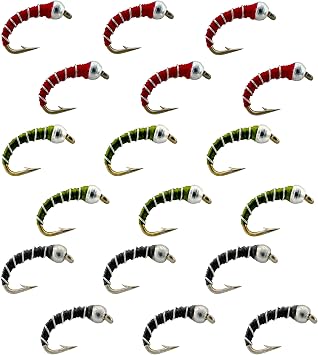 Zebra Midge Nymph Fly - Wet Fly Fishing Flies for Trout, Bluegill, and Other Panfish