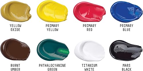 Miniatura 2 de Liquitex BASICS - Juego de 8 tubos de pintura acrílica, 2.5 onzas