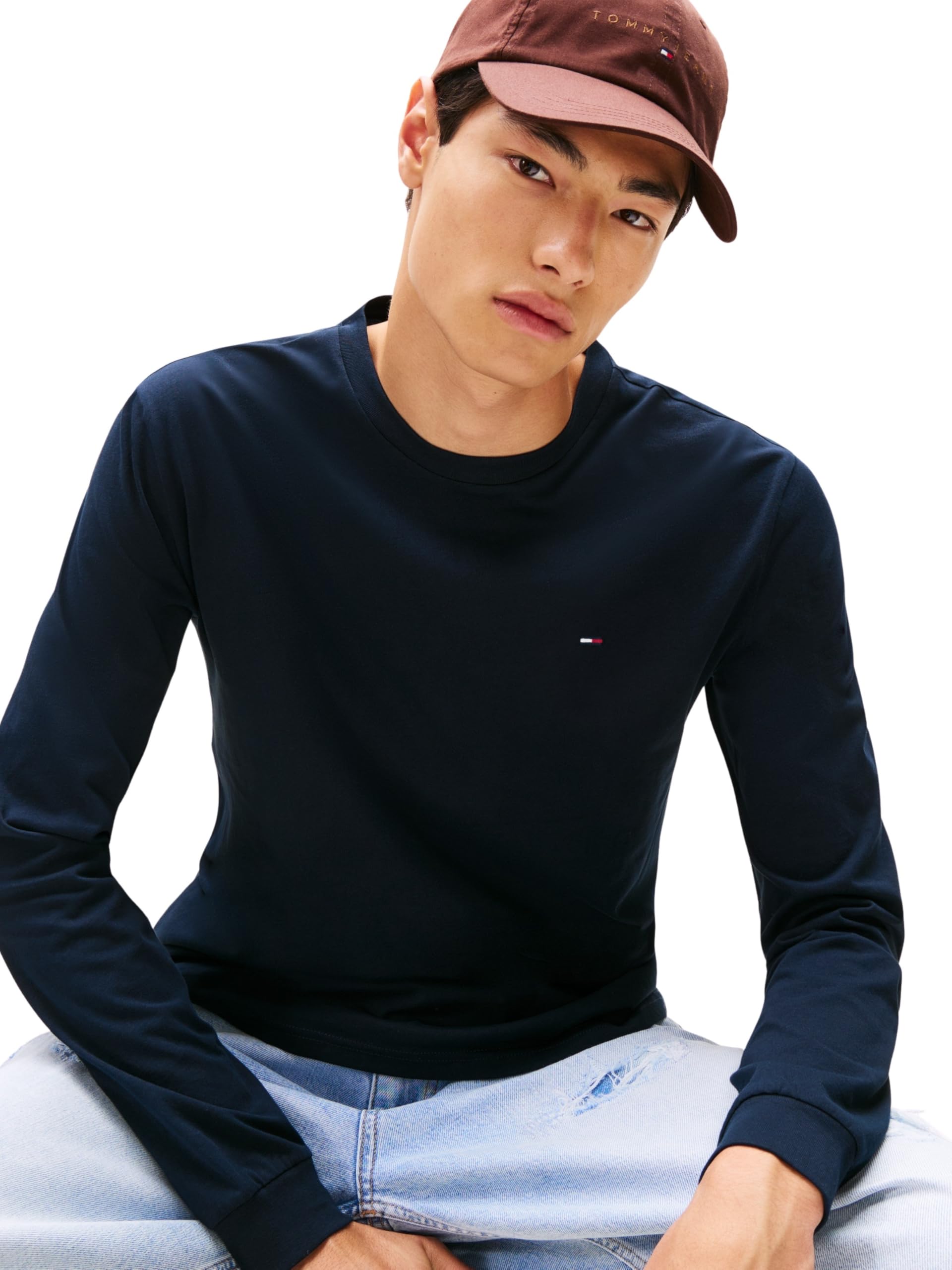 Tommy Jeans Tjm Slim 2pack L/S Ext Dm0dm18438 Maglietta L/S Unisex - Adulto (Pacco da 2)