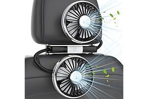 Dual Backseat Cooling Fans for Ultimate Comfort