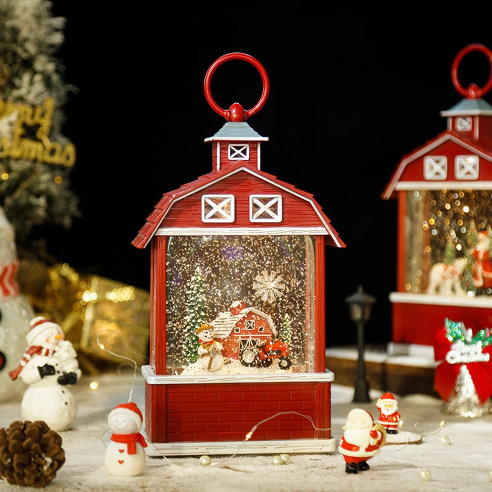 Tragbare Schneekugel Lichterketten für Weihnachten – leicht zu transportieren und ein wunderschönes Geschenk für Freunde und Familie während der Festtage. Schneekugel Lichterketten für
