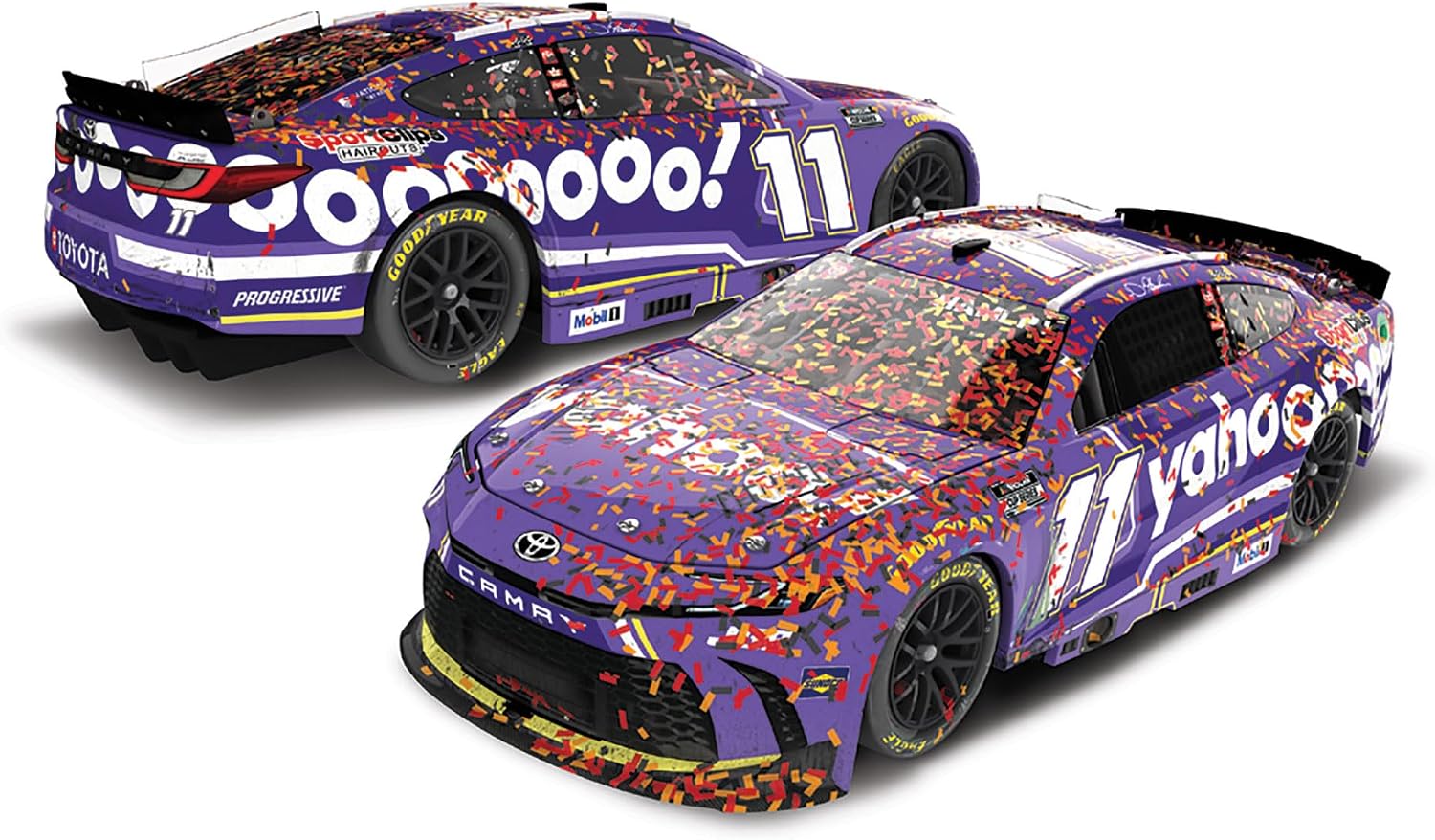 Denny Hamlin 2025 Yahoo! – Michigan Win #11 Toyota – 1:24 Scale NASCAR Cup Series ARC Diecast by Lionel Racing
