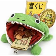 Frog purse Animal frog wallet - Frog coin purse Funny coin purse +1 Lucky coin - Coin puerse for boys