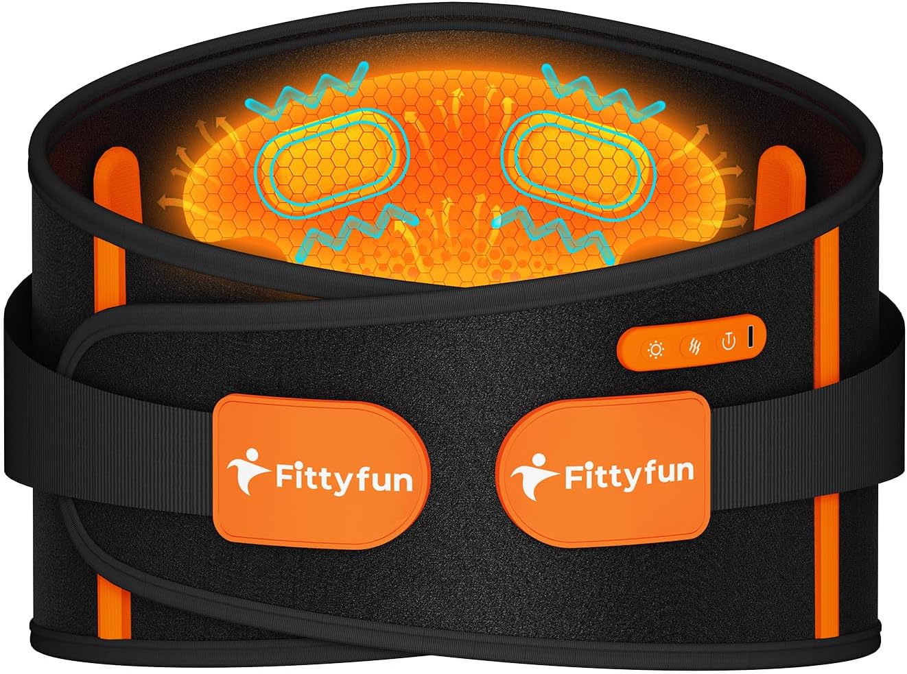 Fittyfun Cordless Heating Pad for Back Pain Relief