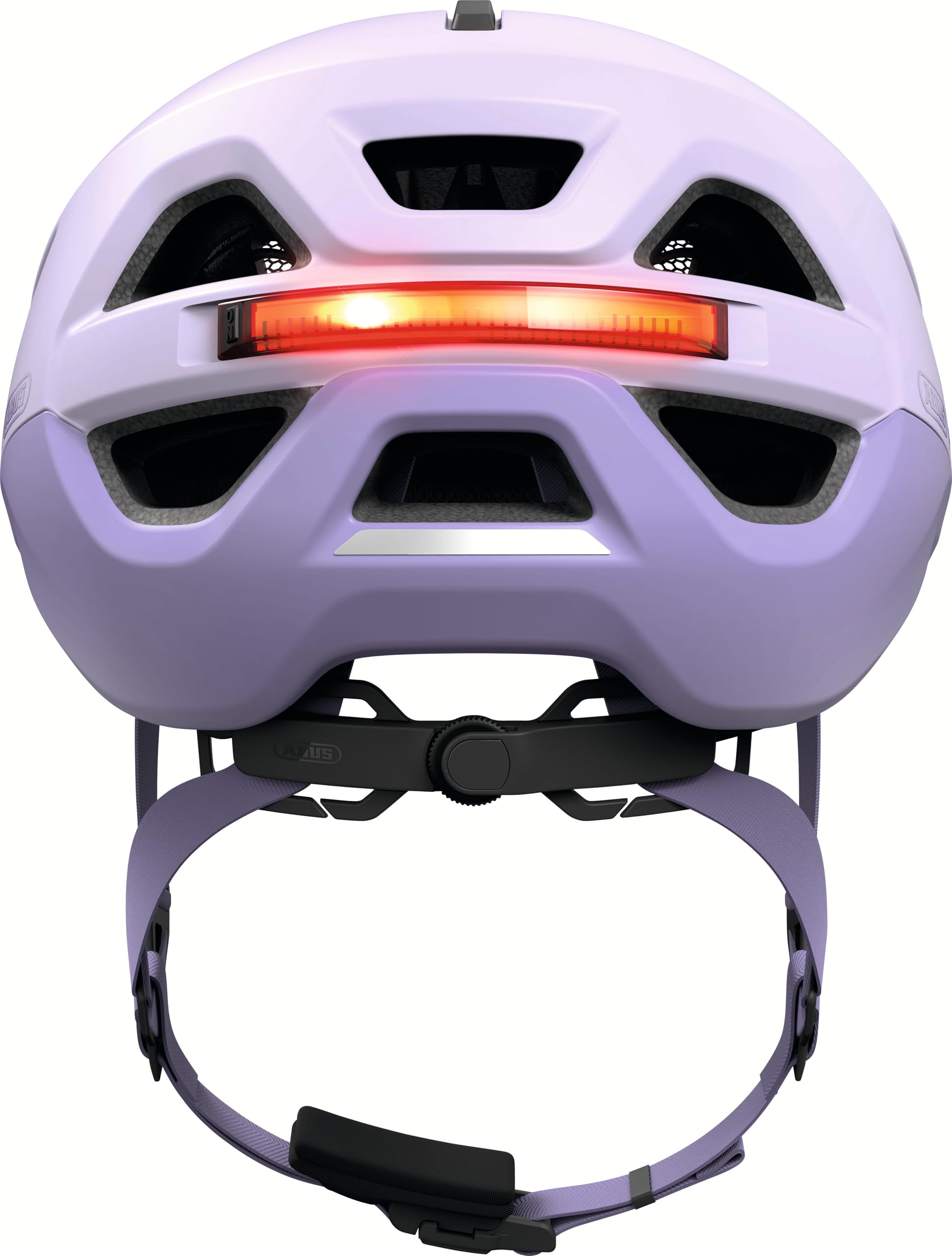 ABUS Kask miejski Urban-I 4.0 ACE – kask rowerowy z ładowanym światłem tylnym, 4 tryby świecenia, daszek, otwór na warkocz i magnetyczne zamknięcie – dla młodzieży, kobiet i mężczyzn